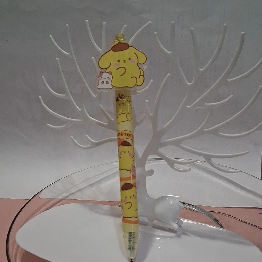 Cute Yellow Character Pen, Pompompuri . Cute Character Pen .